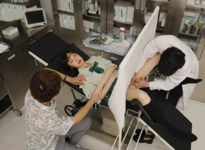 Pacientes com médicos de foda durante o teste