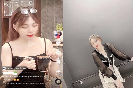 Manchas de borboleta rosa sexy de Ha Phuong na internet