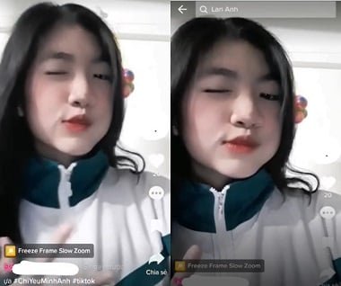 Lan Anh, uma estudante em um clipe de sexo