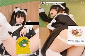 Gia han vestida de revelando roupas extremamente excelentes