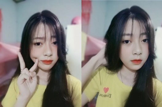 Huyen Anh tem uma borboleta grande e úmida