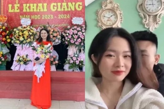 Mai Quynh Trang 2001 com um filho