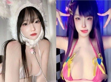 A linda mulher revelou um clipe quente online