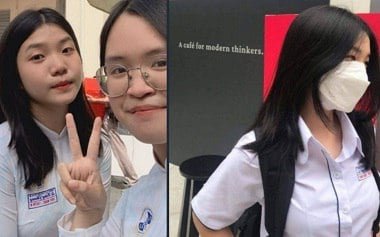 Tran Thuy Ngan, um aluno da 12ª série no vídeo publicado online